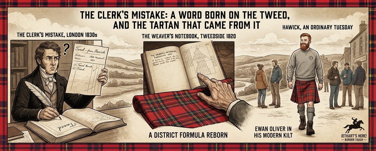 The Clerk’s Mistake: A Word Born on the Tweed, and the Tartan That Came from It