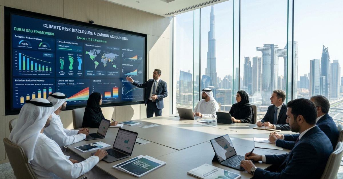 Climate Risk Disclosure and Carbon Accounting in Dubai 